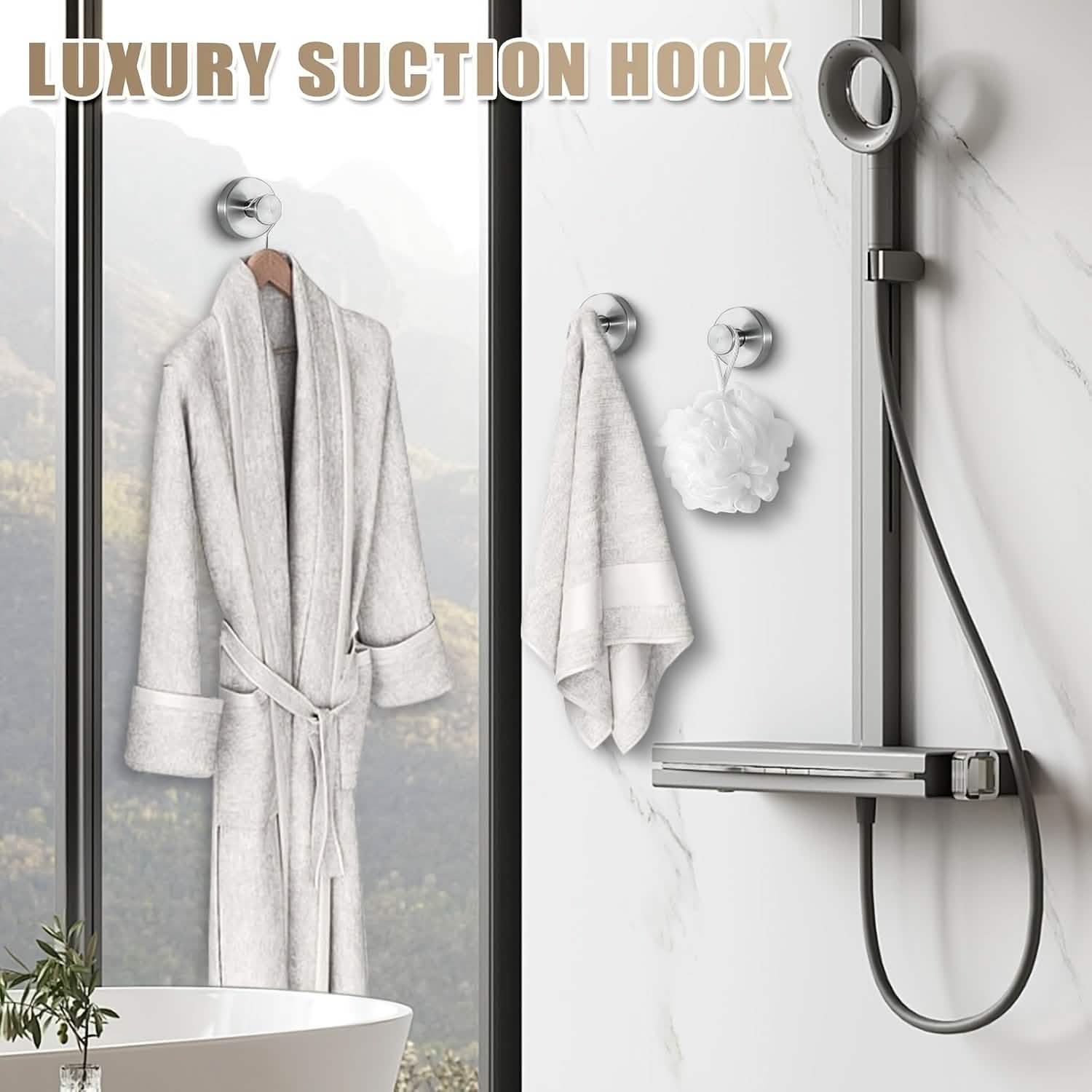 Stainless Steel Suction Cup Hooks