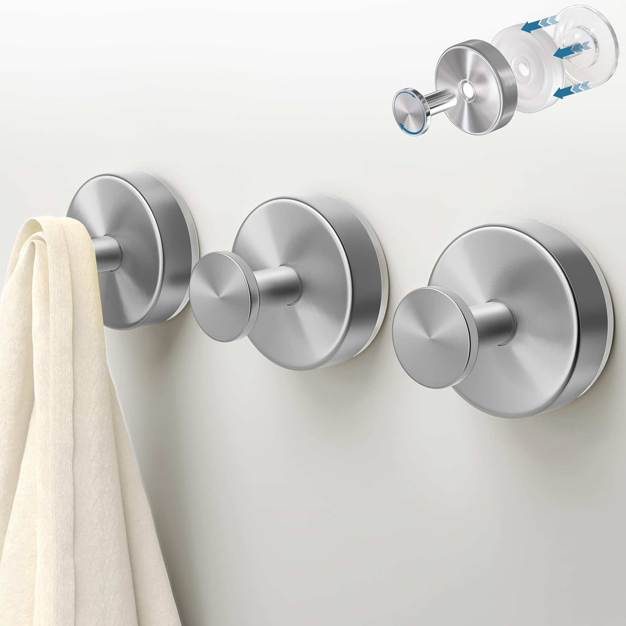 Stainless Steel Suction Cup Hooks