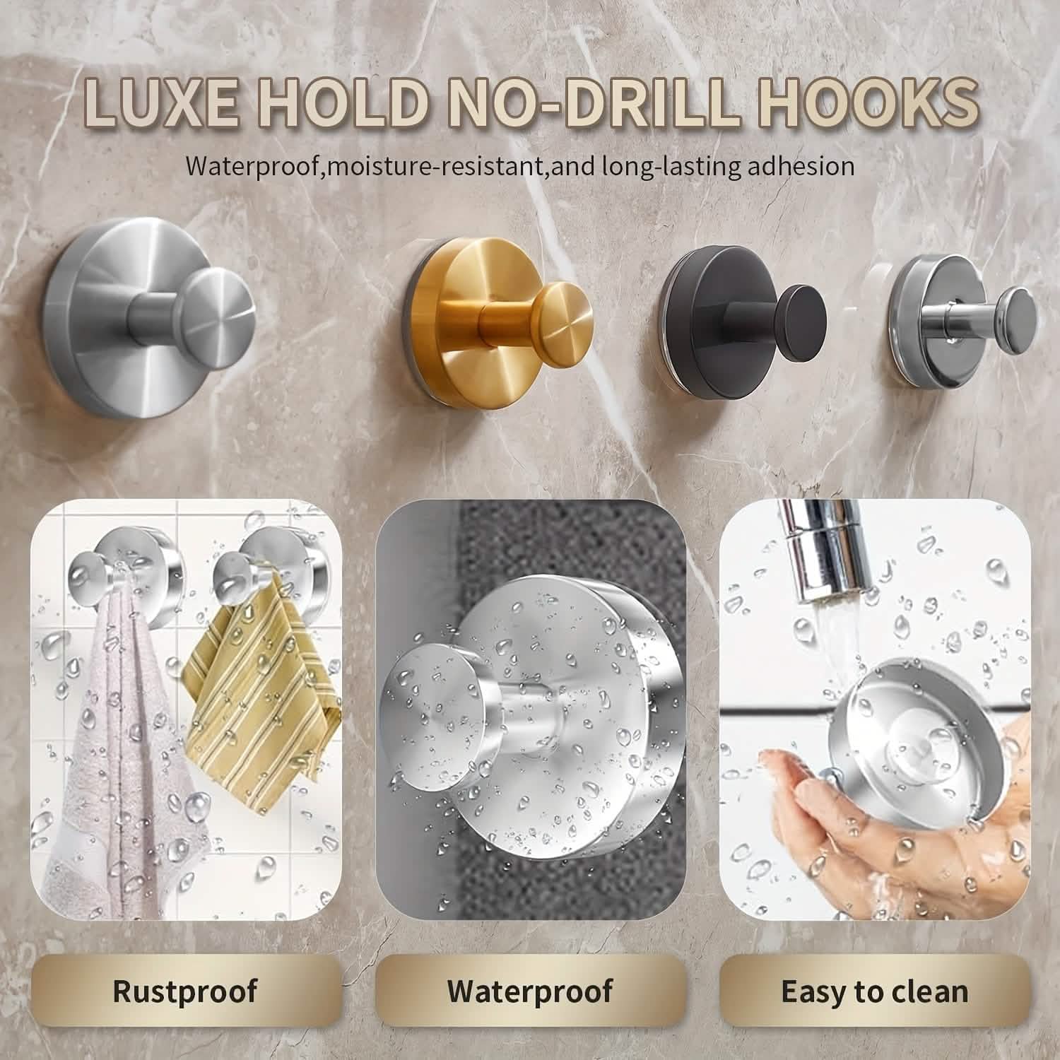 Stainless Steel Suction Cup Hooks