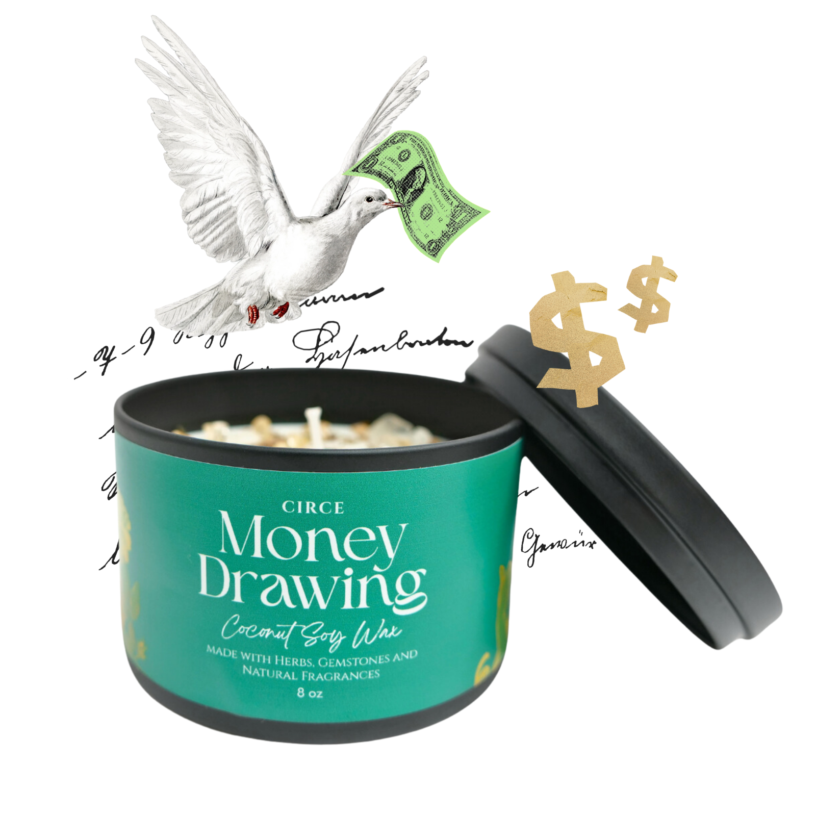 Money Drawing Prosperity Candle – 8‑oz