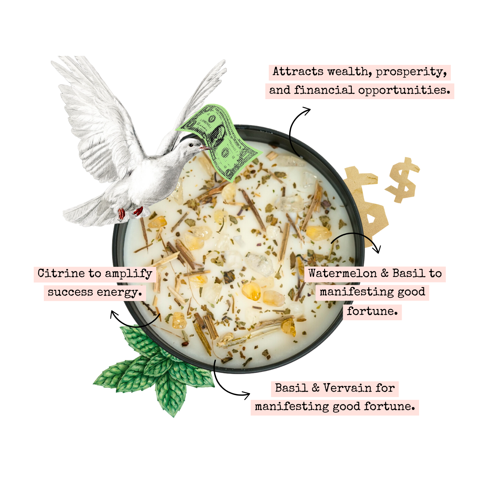 Money Drawing Prosperity Candle – 8‑oz