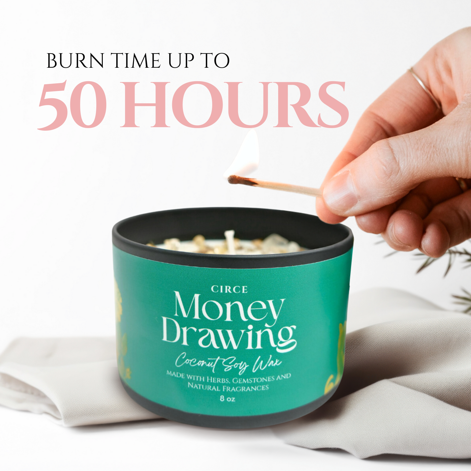 Money Drawing Prosperity Candle – 8‑oz