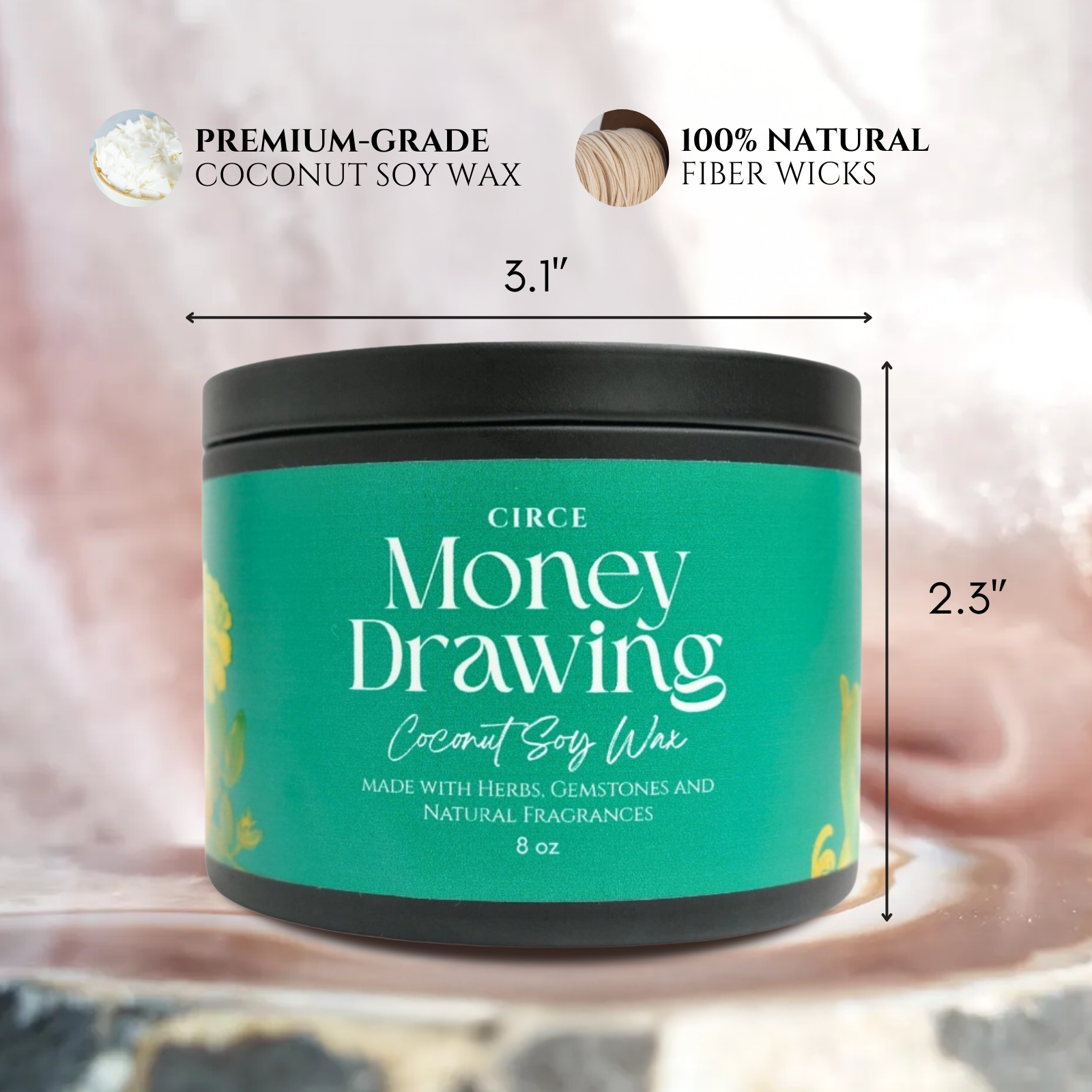 Money Drawing Prosperity Candle – 8‑oz