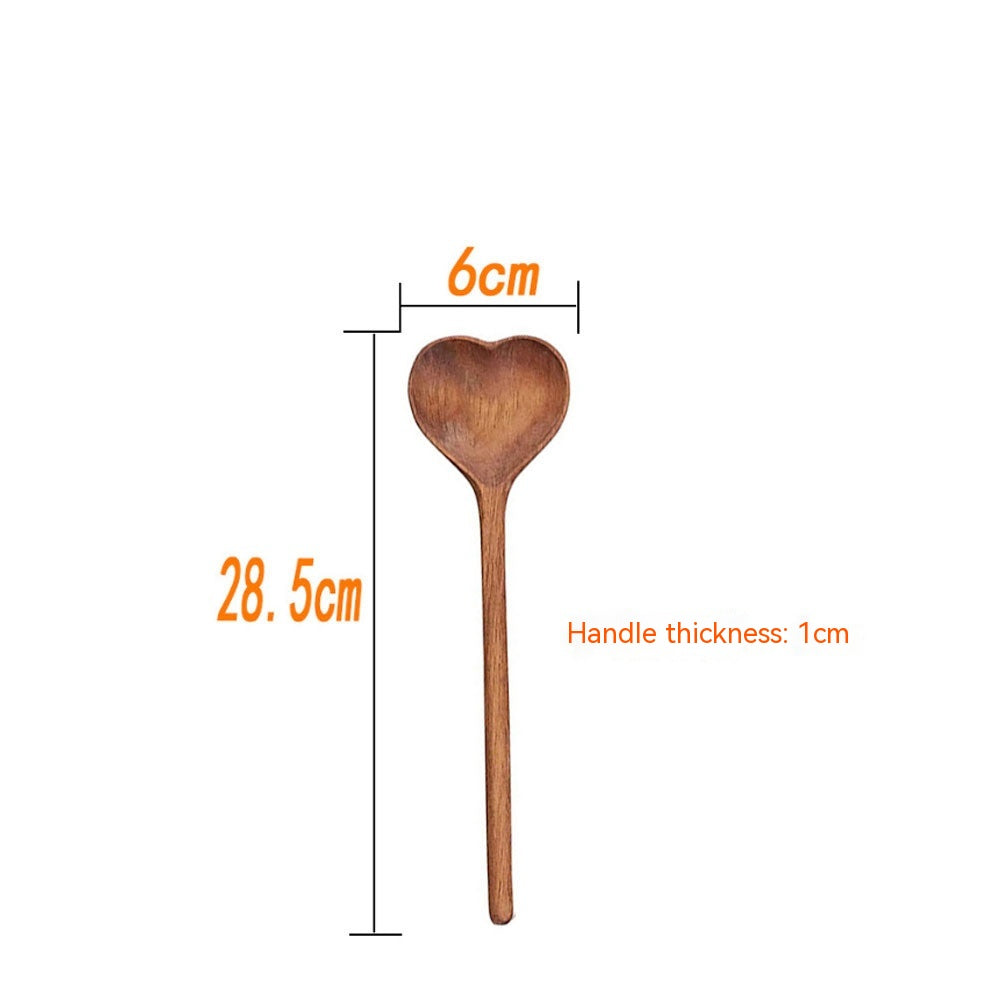 Heart-shaped Acacia Mangium Spoon