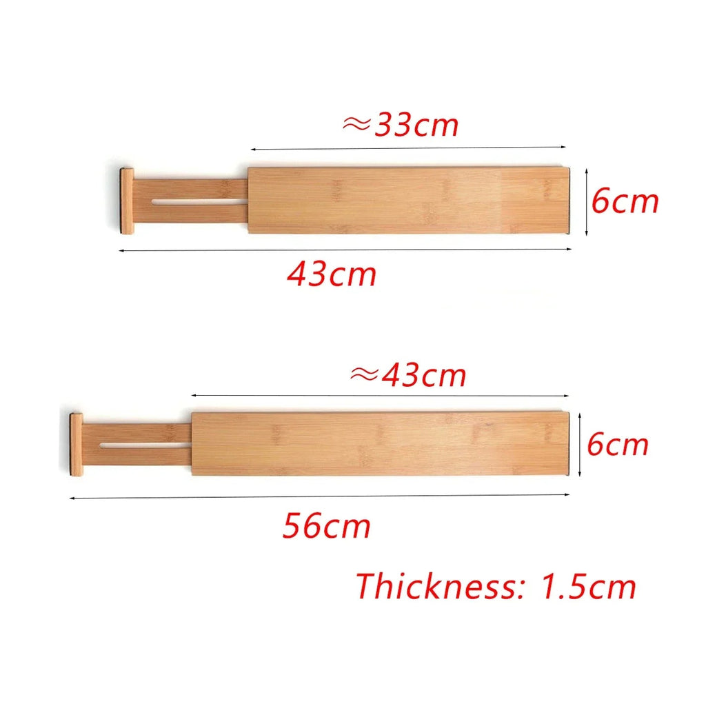 Bamboo Expandable Drawer Organizer