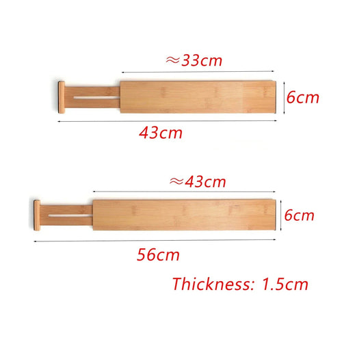 Bamboo Expandable Drawer Organizer